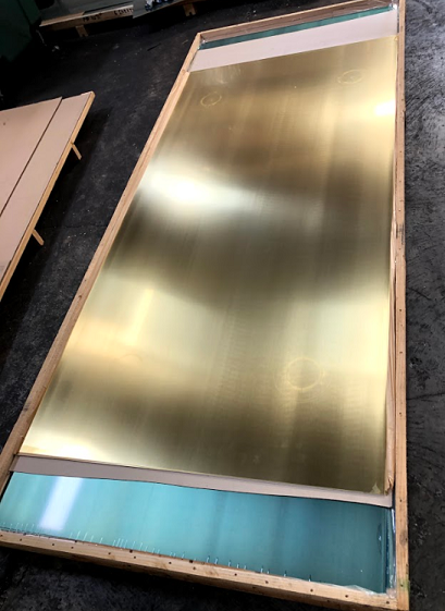 brass sheets 1200mm packed